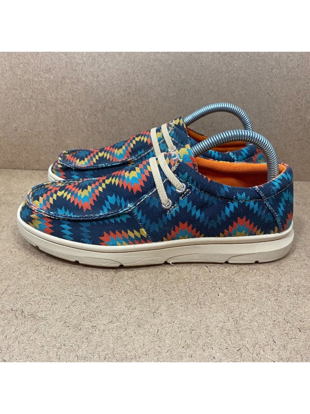 Ariat Youth Hilo Casual Shoes Aztec Print Size 6C Lightweight Slip-On